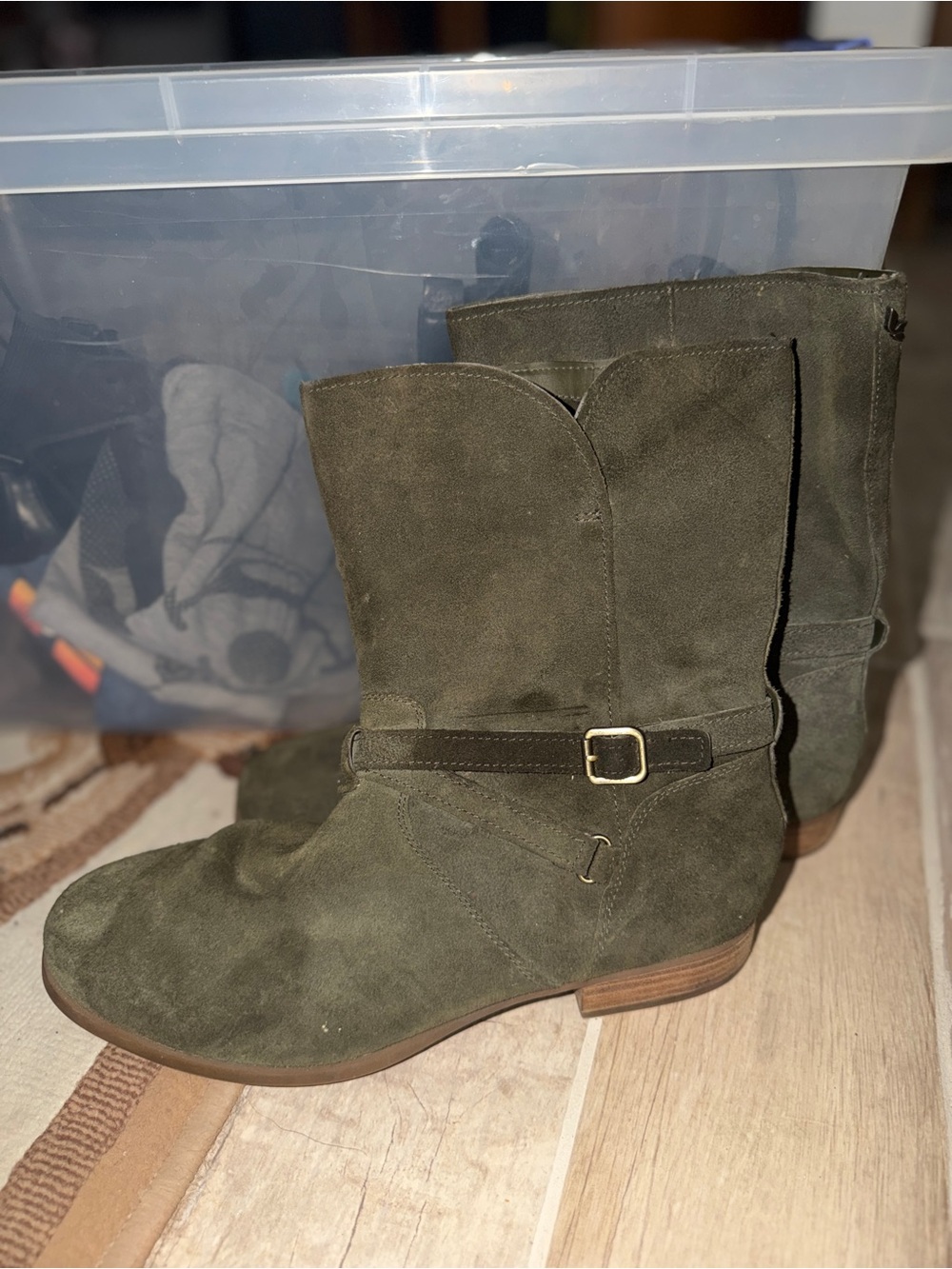 Koolaburra by UGG Women's Suede Mid-Calf Boot in Olive Green